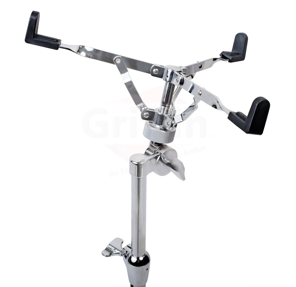 GRIFFIN Deluxe Snare Drum Stand - Percussion Hardware Kit with Key - Double Braced Medium Weight Mount for Snares, Tom Drums & Adjustable Practice Pad GeekStands.com