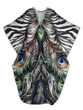 Free Spirit Printed Oversized Kaftan Boho Brown