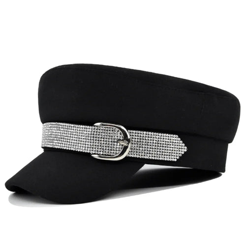 British Navy Hat Diamond Belt Buckle T&L Fashions Boutique
