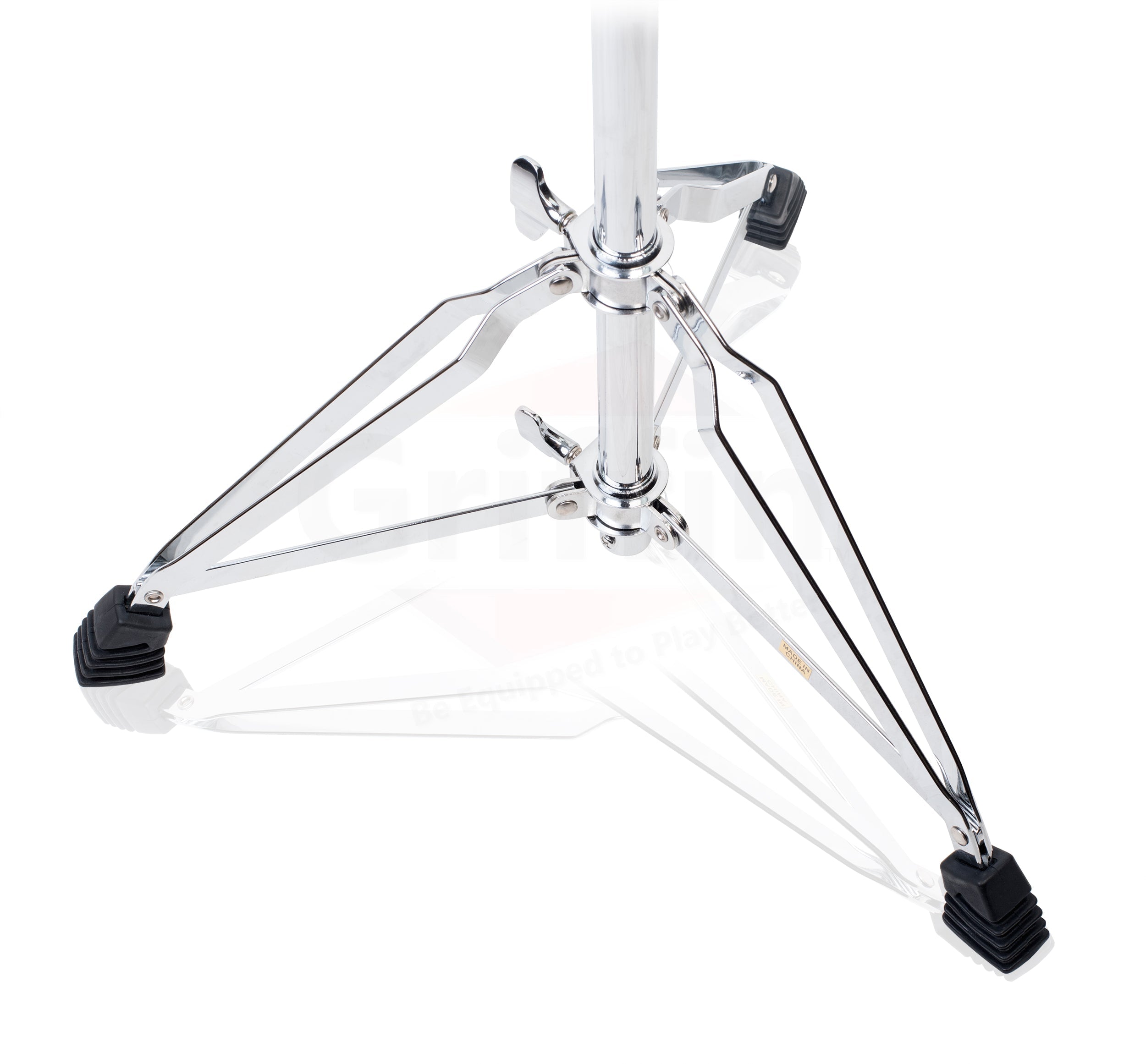 GRIFFIN Concert Stand-Up Snare Drum Stands (2-Pack) - Tall Adjustable Chrome Stand for Practice Pads & Drums - Extended-Height Hardware Mount Holder with Basket Clamp GeekStands.com