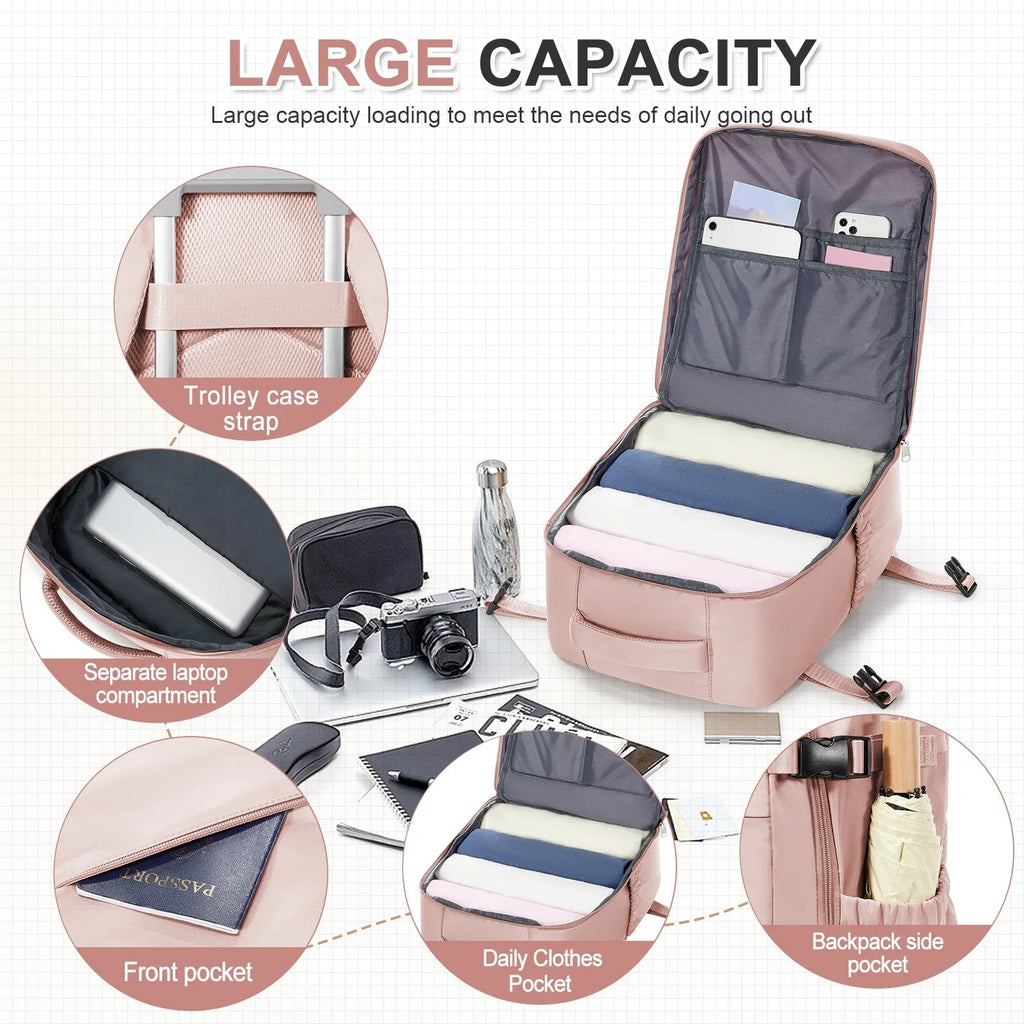 Ryanair Backpack 40x30x20 Cabin Bag Travel Backpack for Men Women Hand Luggage Leisure Laptop Backpack mochila para viaje cabina 7DAY'S