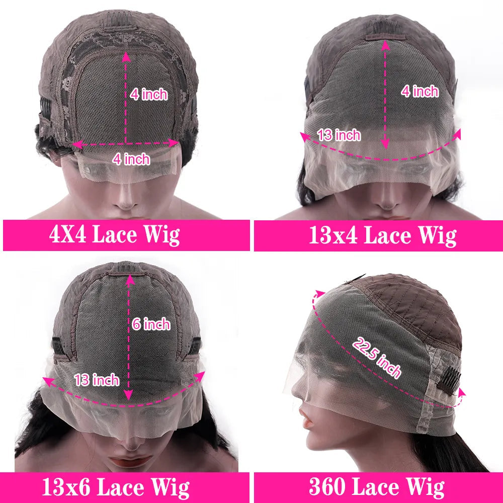 HD Transparent 13x4 13x6 Body Wave Lace Front Wig Pre Plucked 360 Lace Frontal Wig Human Hair Wigs For Women 4x4 Closure Wig HOL stores