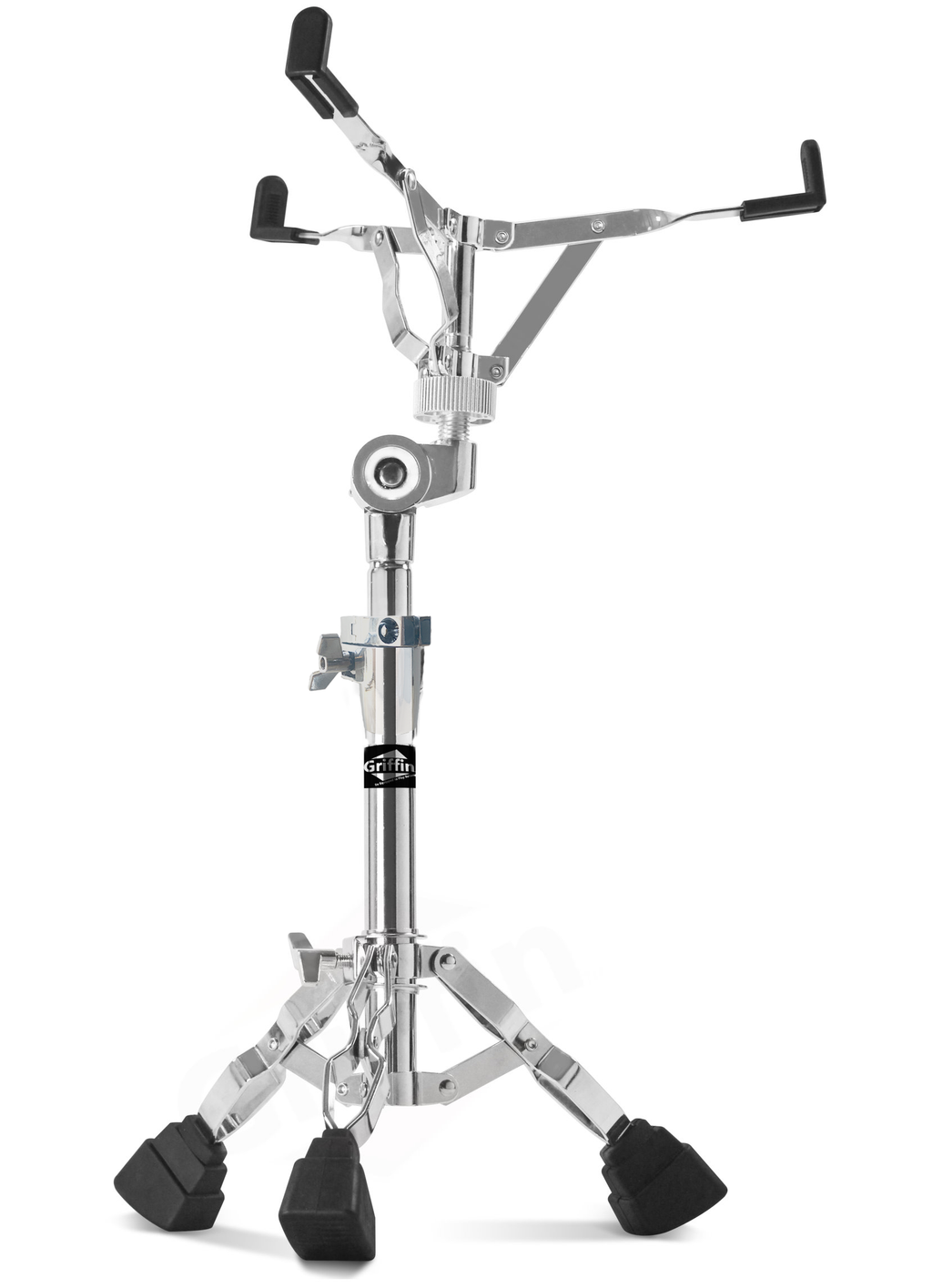 Premium Snare Drum Stand by GRIFFIN - Double Braced Heavy-Duty Weight Mount for Snares, Tom Drums & Adjustable Practice Pad - Percussion Hardware Kit GeekStands.com