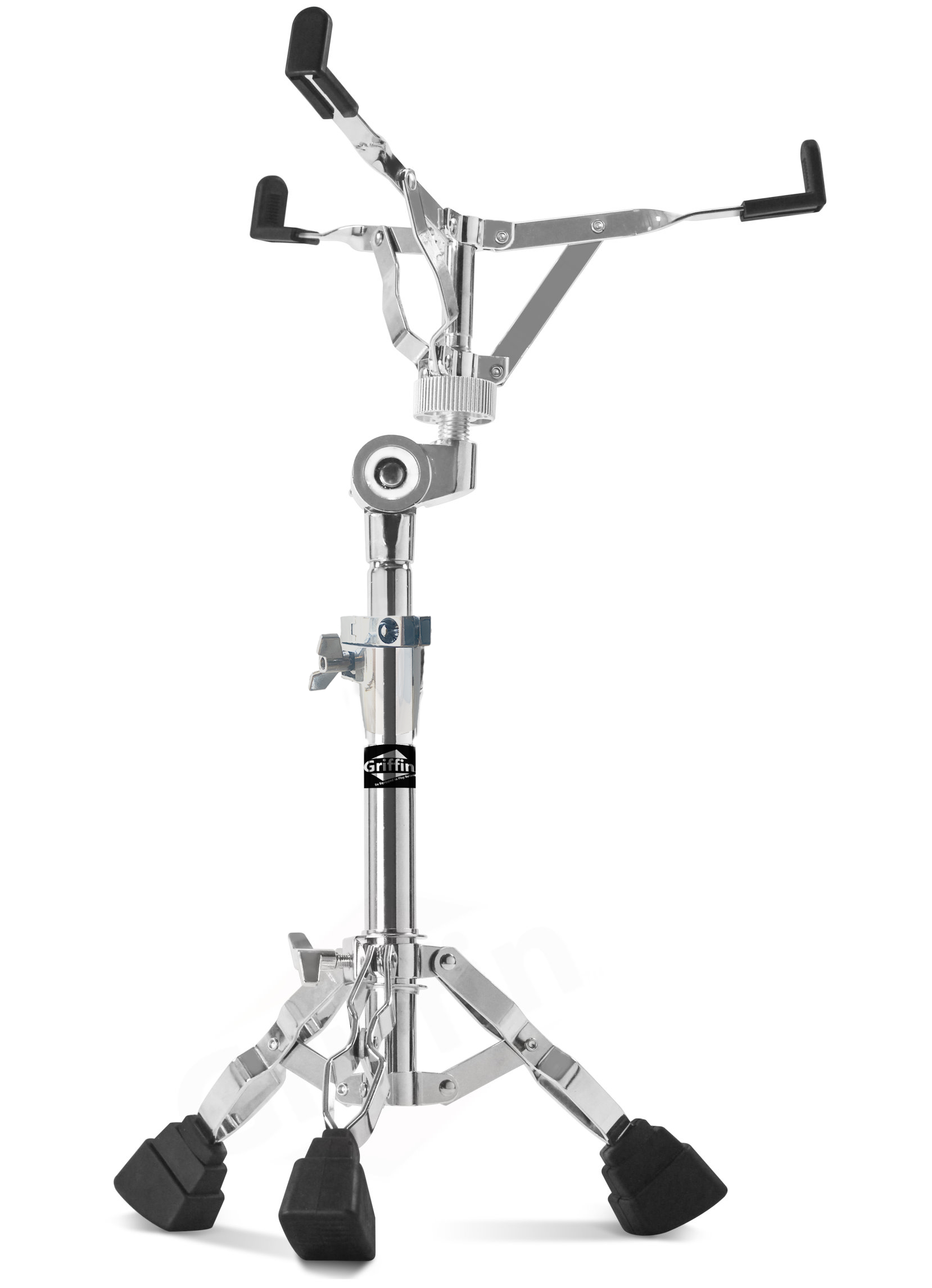 Premium Snare Drum Stand by GRIFFIN - Double Braced Heavy-Duty Weight Mount for Snares, Tom Drums & Adjustable Practice Pad - Percussion Hardware Kit GeekStands.com