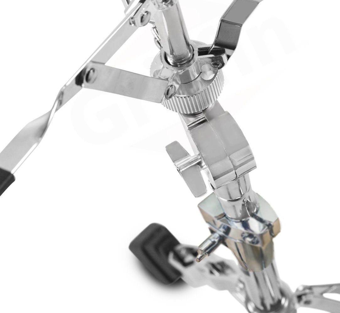 Premium Snare Drum Stand by GRIFFIN - Double Braced Heavy-Duty Weight Mount for Snares, Tom Drums & Adjustable Practice Pad - Percussion Hardware Kit GeekStands.com