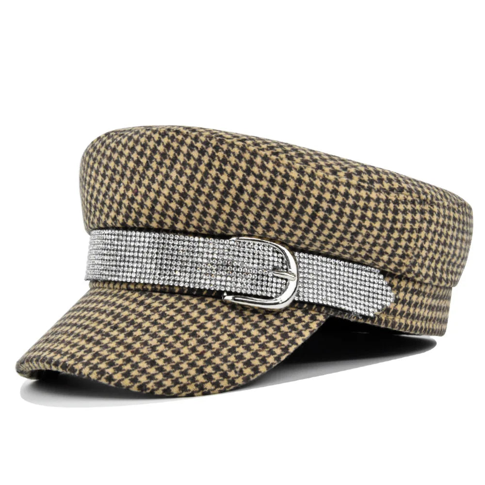 British Navy Hat Diamond Belt Buckle T&L Fashions Boutique