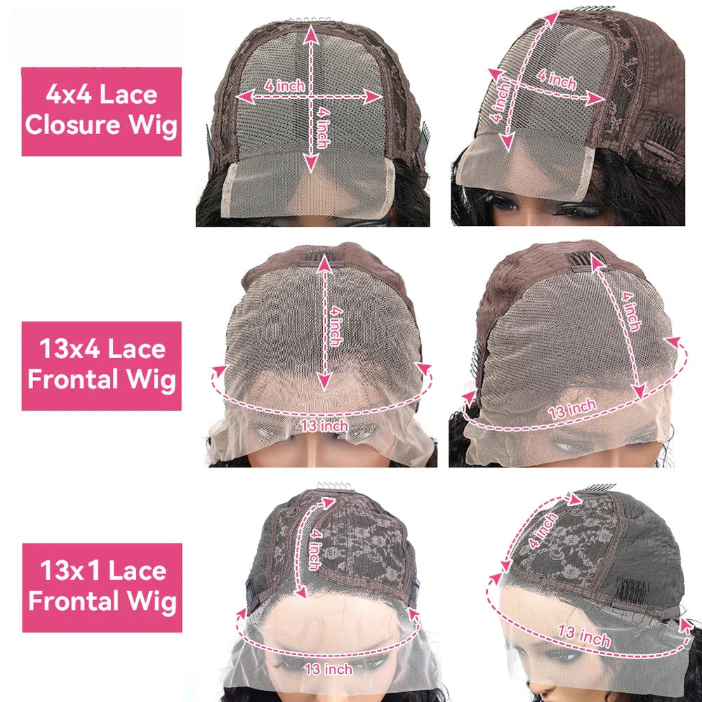 Body Wave Short Bob Wig Transparent Lace Front PrePlucked 13x4 Body Wave Lace T&L Fashions Boutique
