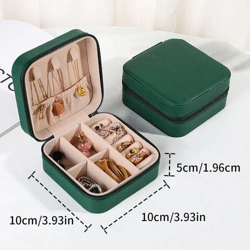 Portable Mini Jewelry Storage Box Travel Organizer Jewelry Case Fashion Hut Jewelry