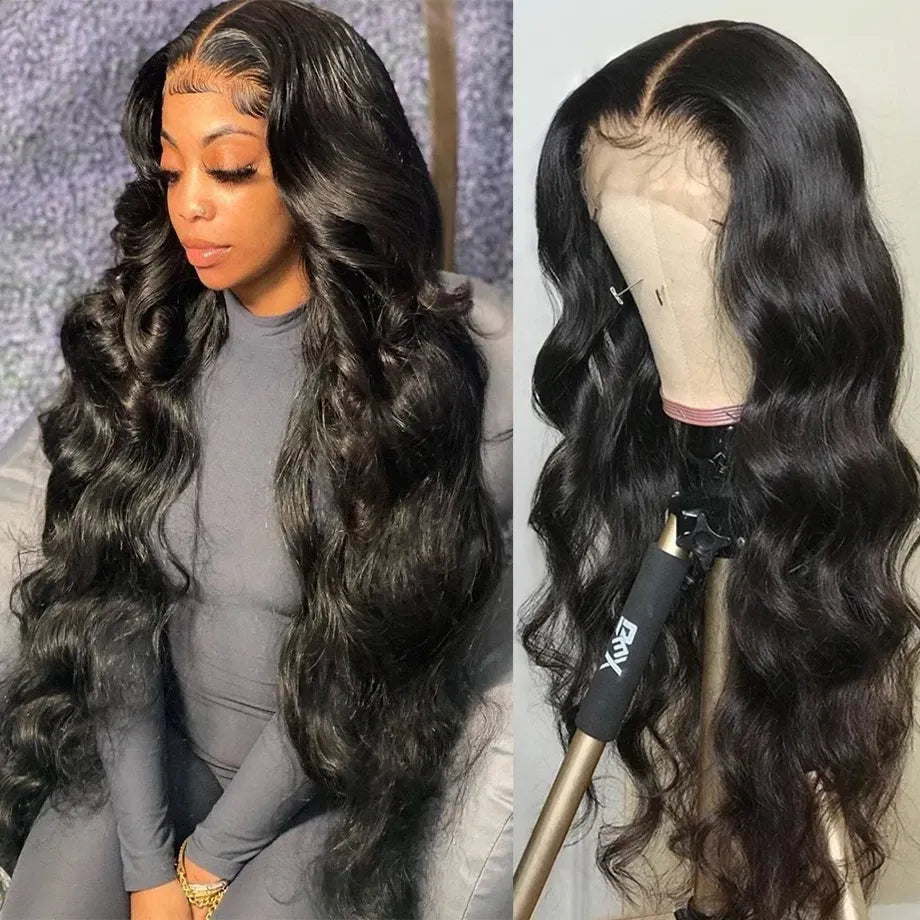 HD Transparent 13x4 13x6 Body Wave Lace Front Wig Pre Plucked 360 Lace Frontal Wig Human Hair Wigs For Women 4x4 Closure Wig HOL stores