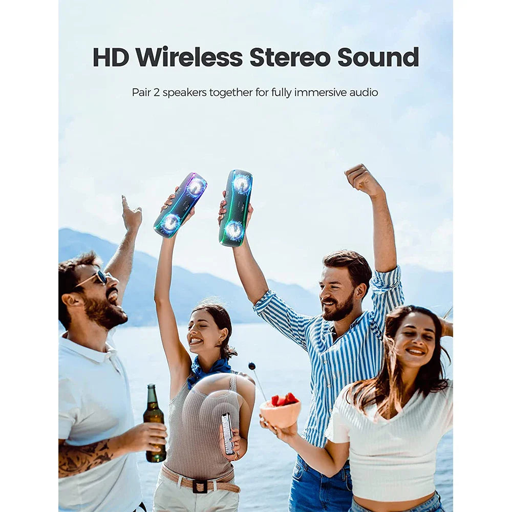 25W Bluetooth Speaker IPX7 Waterproof Speaker Electronics Den