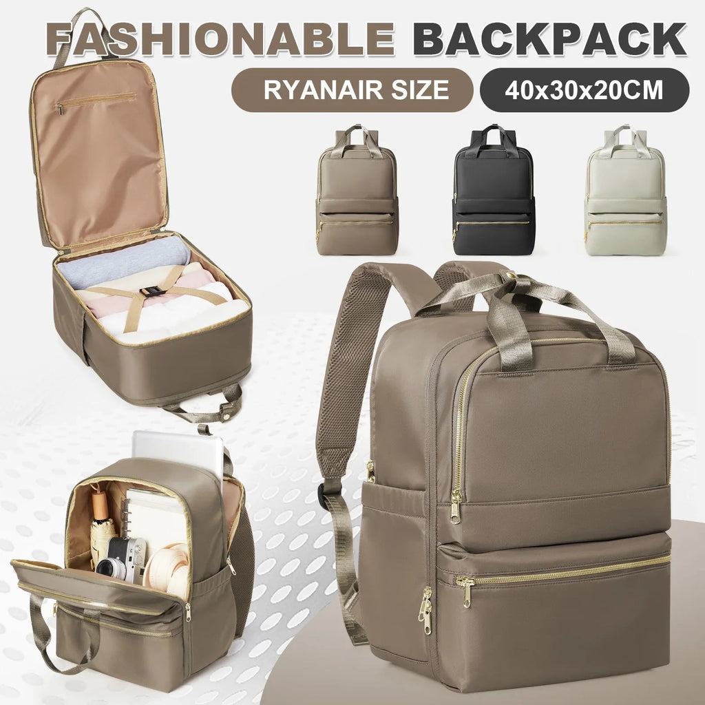 Ryanair 40x30x20 Travel Backpack, Double-Shoulder Bag, Fashionable Schoolbag, Girl College Backpack, Women's Executive Backpack 7DAY'S