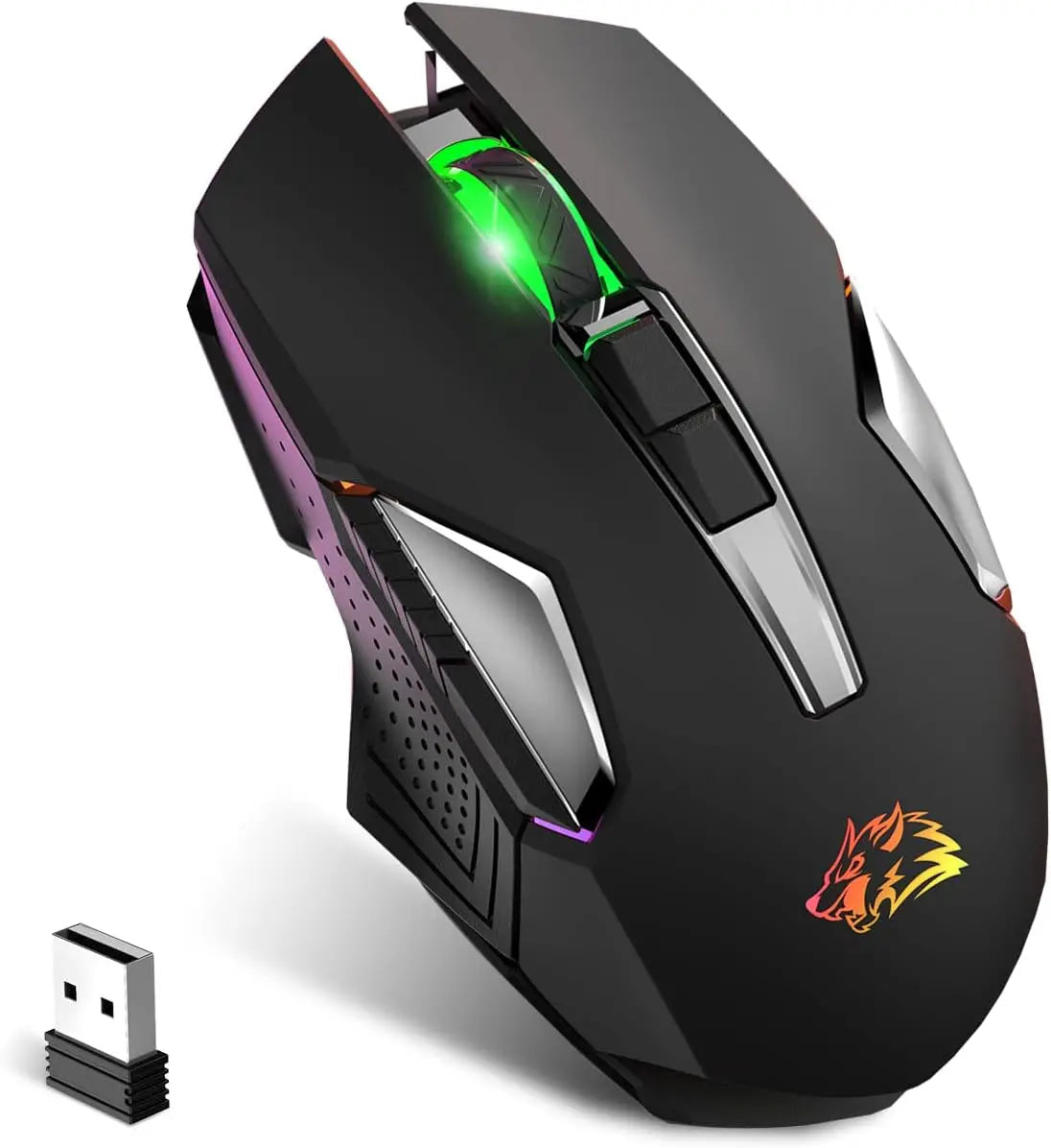 X18 Wireless Gaming Mouse 2.4G 7 RGB Electronics Den