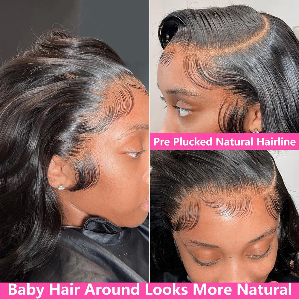 HD Transparent 13x4 13x6 Body Wave Lace Front Wig Pre Plucked 360 Lace Frontal Wig Human Hair Wigs For Women 4x4 Closure Wig HOL stores