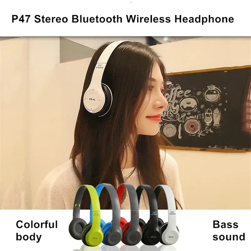 P47 Bluetooth 5.0 Wireless Headphone Electronics Den