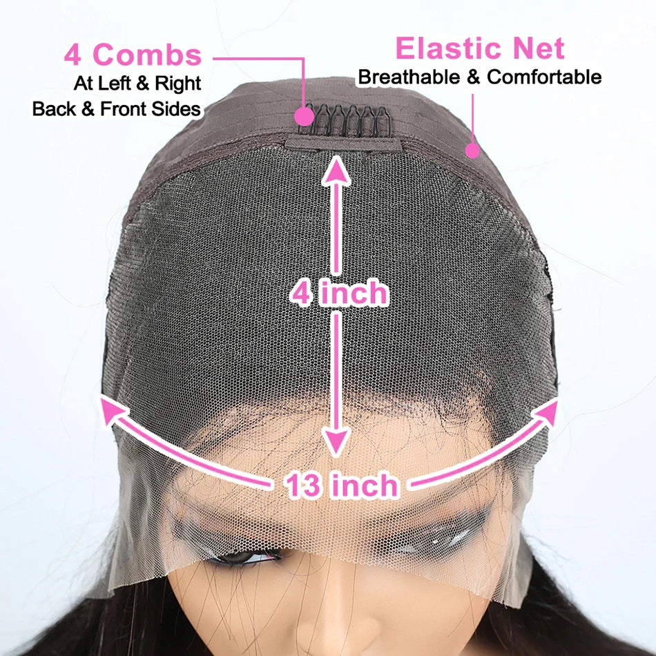 Bob Wig Brazilian Hair Lace Front Human Hair Wigs Short Bob Wig Pre Plucked Natural Color 4x4 Lace Part Lace Wigs For Women T&L Fashions Boutique