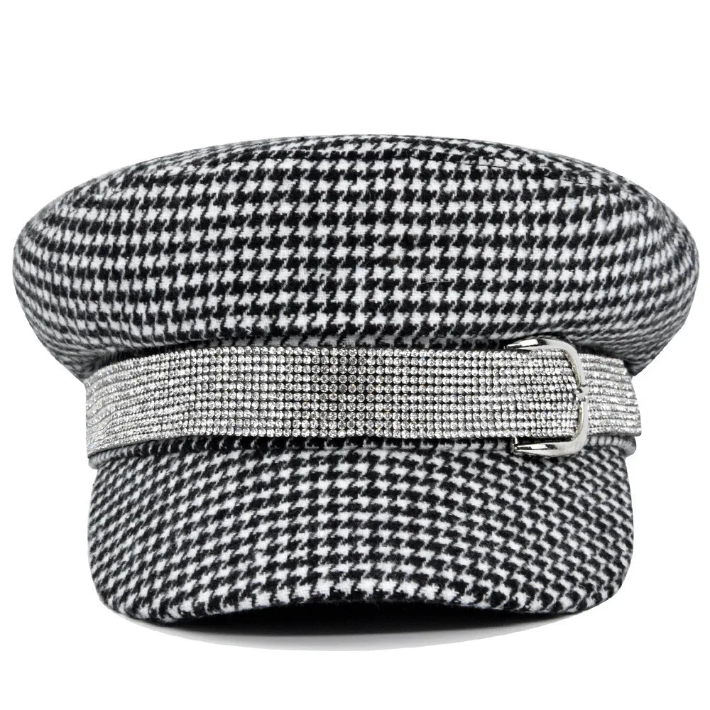 British Navy Hat Diamond Belt Buckle T&L Fashions Boutique