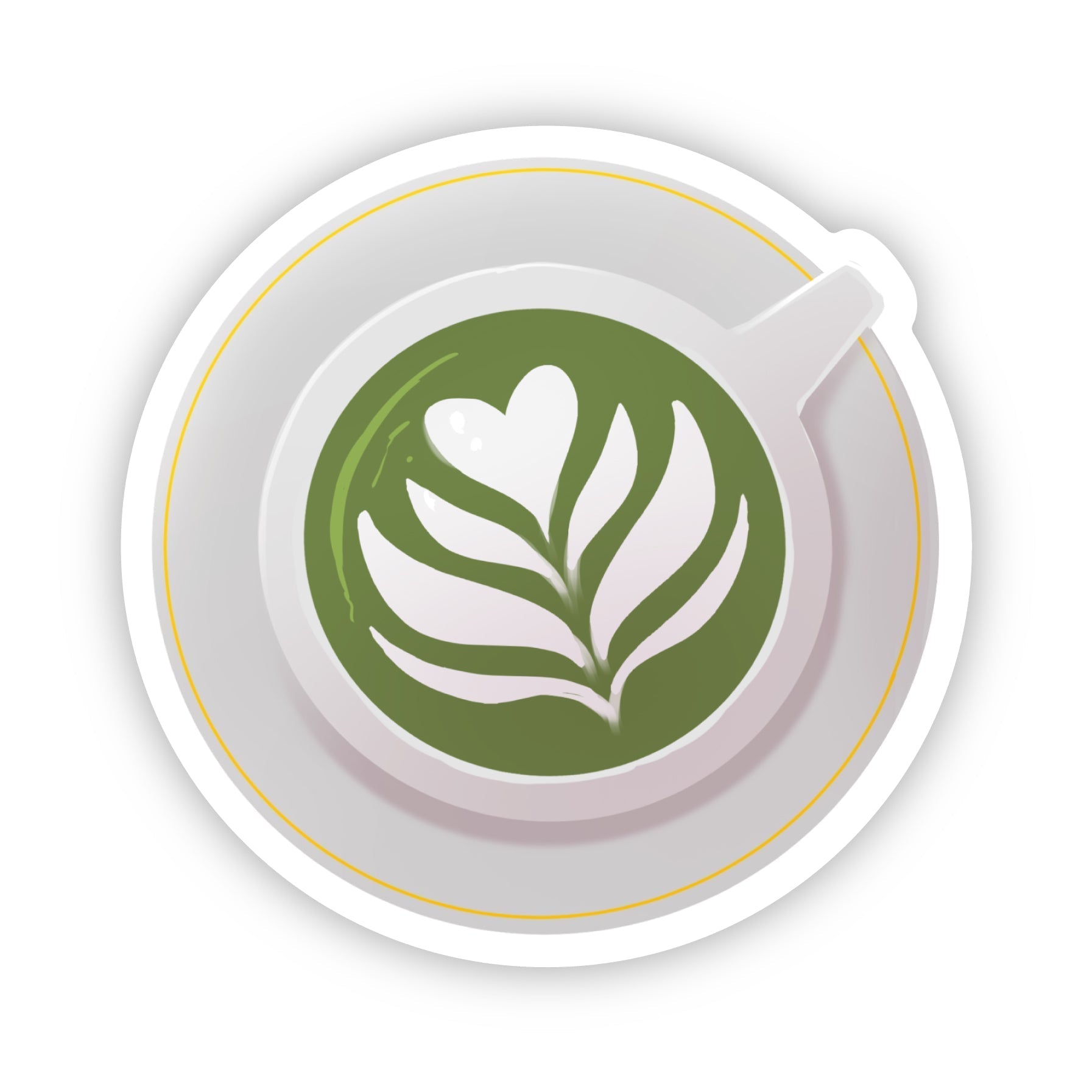 Matcha Tea Sticker CheerNotes