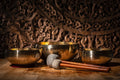 3-Piece Cosmos Therapy Series Singing Bowl Set, 800/1000/2000g Utah Energy Healing Center