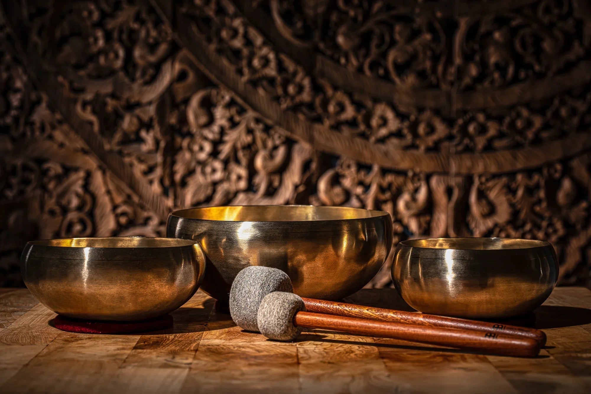 3-Piece Cosmos Therapy Series Singing Bowl Set, 800/1000/2000g Utah Energy Healing Center