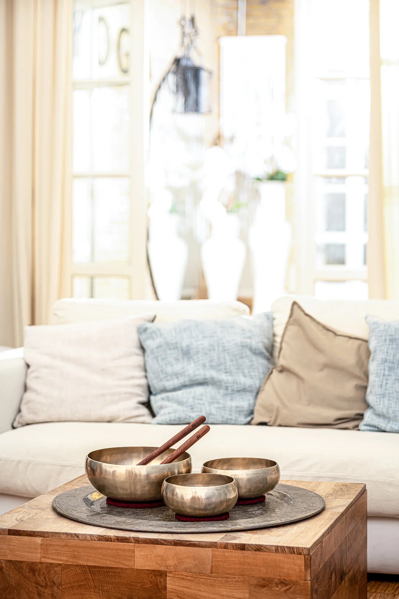 3-Piece Cosmos Therapy Series Singing Bowl Set, 800/1000/2000g Utah Energy Healing Center