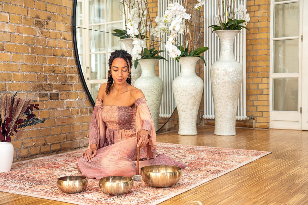 3-Piece Cosmos Therapy Series Singing Bowl Set, 800/1000/2000g Utah Energy Healing Center
