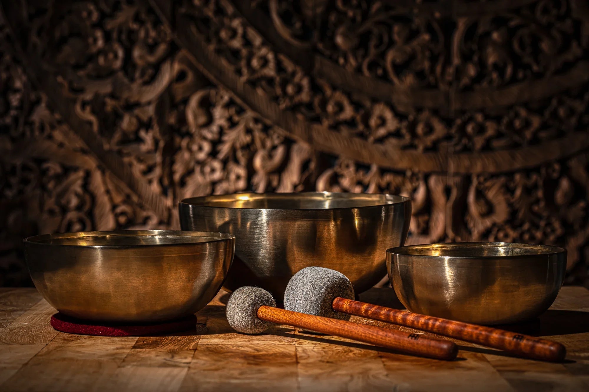 3-Piece Energy Therapy Series Singing Bowl Set, 1000/1400/2200g Utah Energy Healing Center