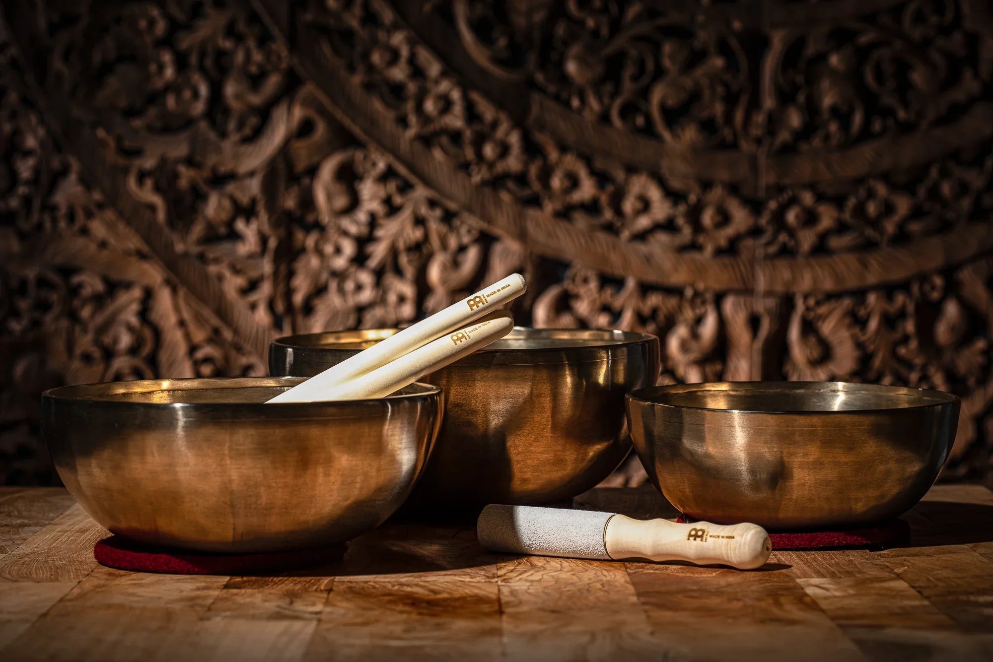 3 Piece Energy Therapy Series Singing Bowl Set, 1400/1800/2200g Utah Energy Healing Center
