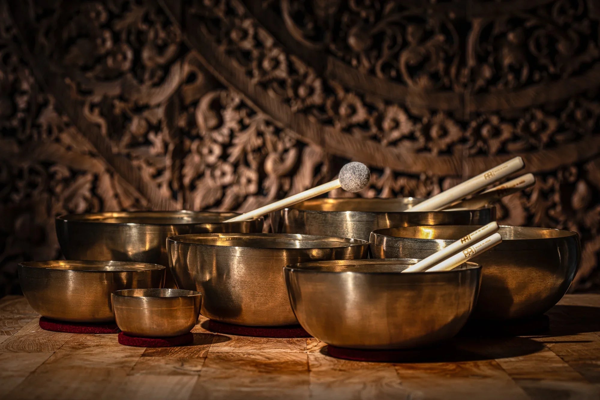 7-Piece Chakra Singing Bowl Set, 250/700/1000/1400/1500/1800/2200g Utah Energy Healing Center