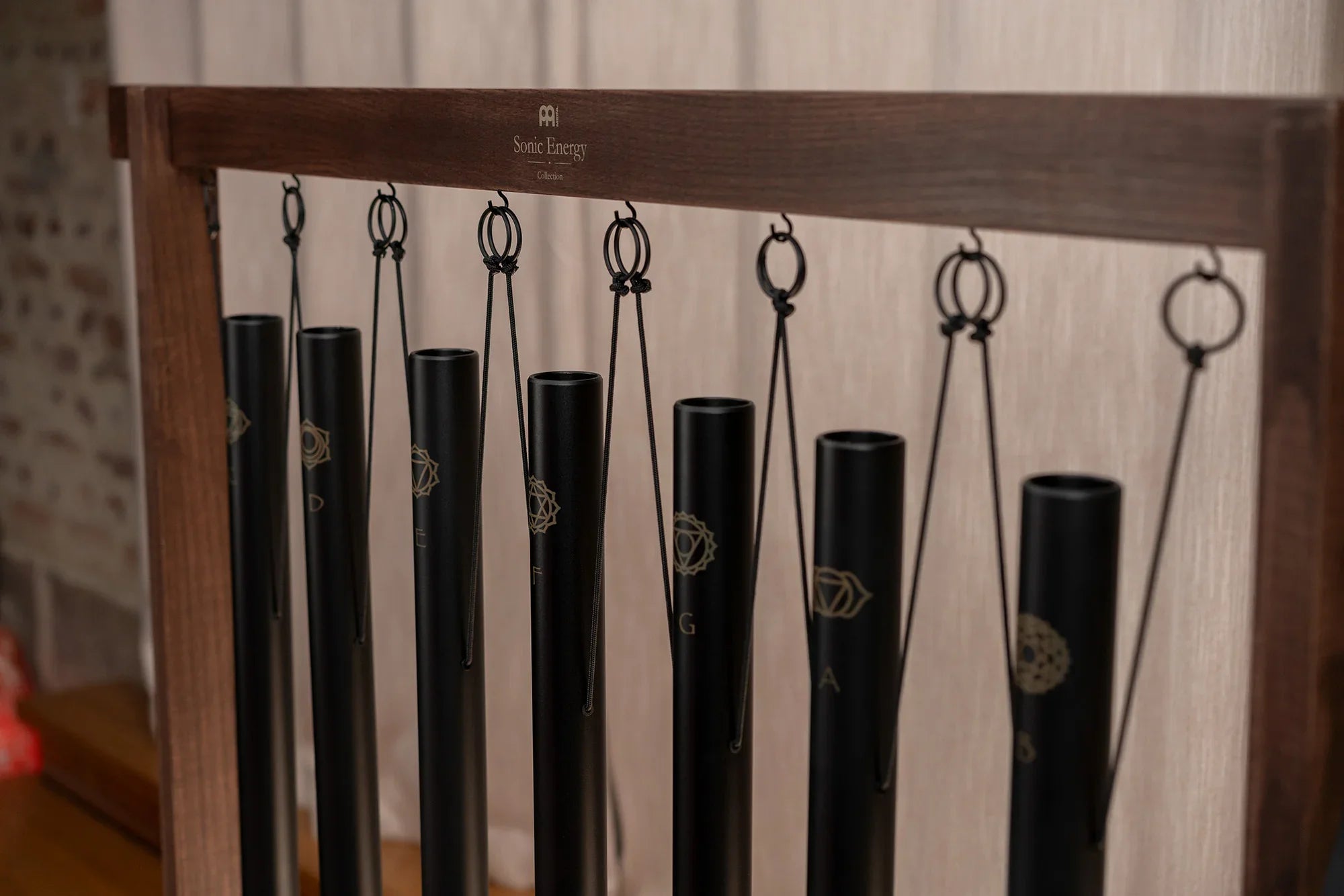 7-Piece Sound Bath Tube Chimes Chakra Set, 432 Hz, Black Utah Energy Healing Center
