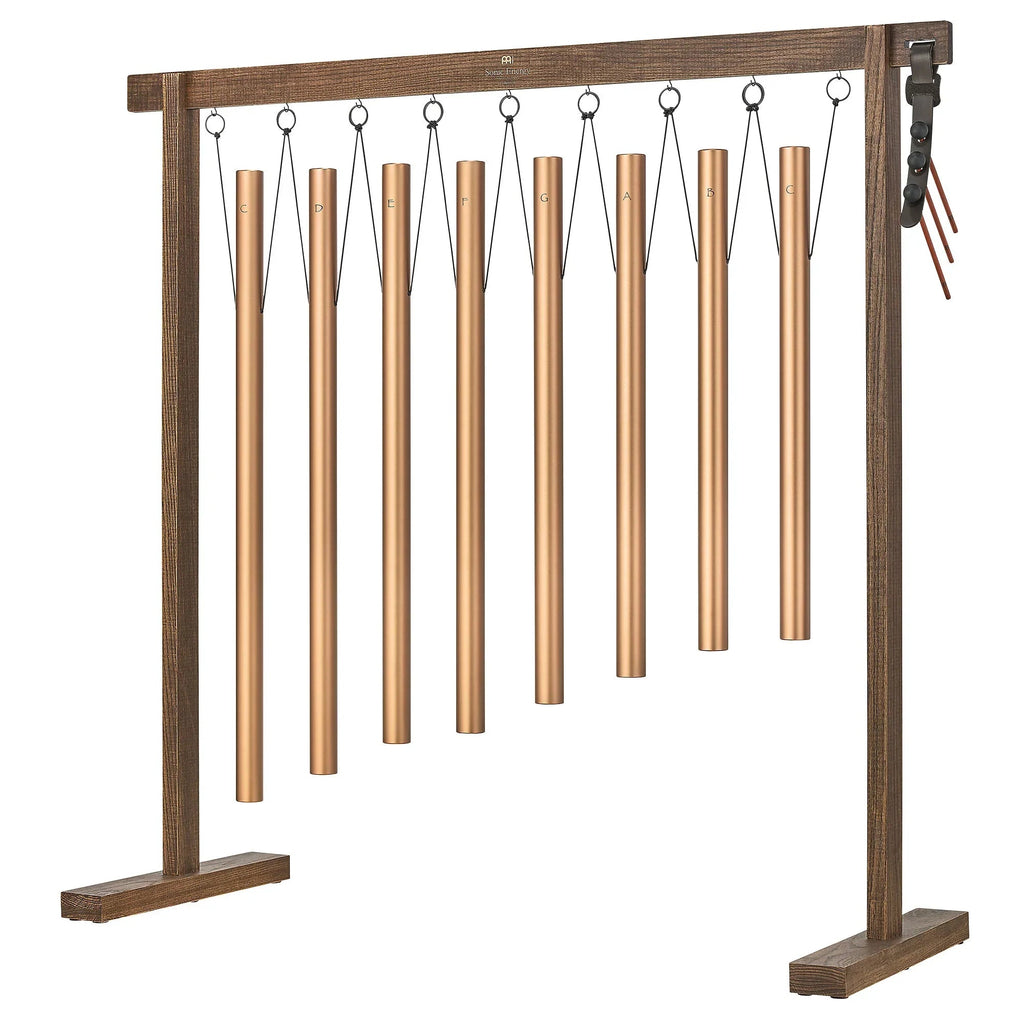 8-Piece Sound Bath Tube Chimes Set, 440 Hz, Bronze Utah Energy Healing Center