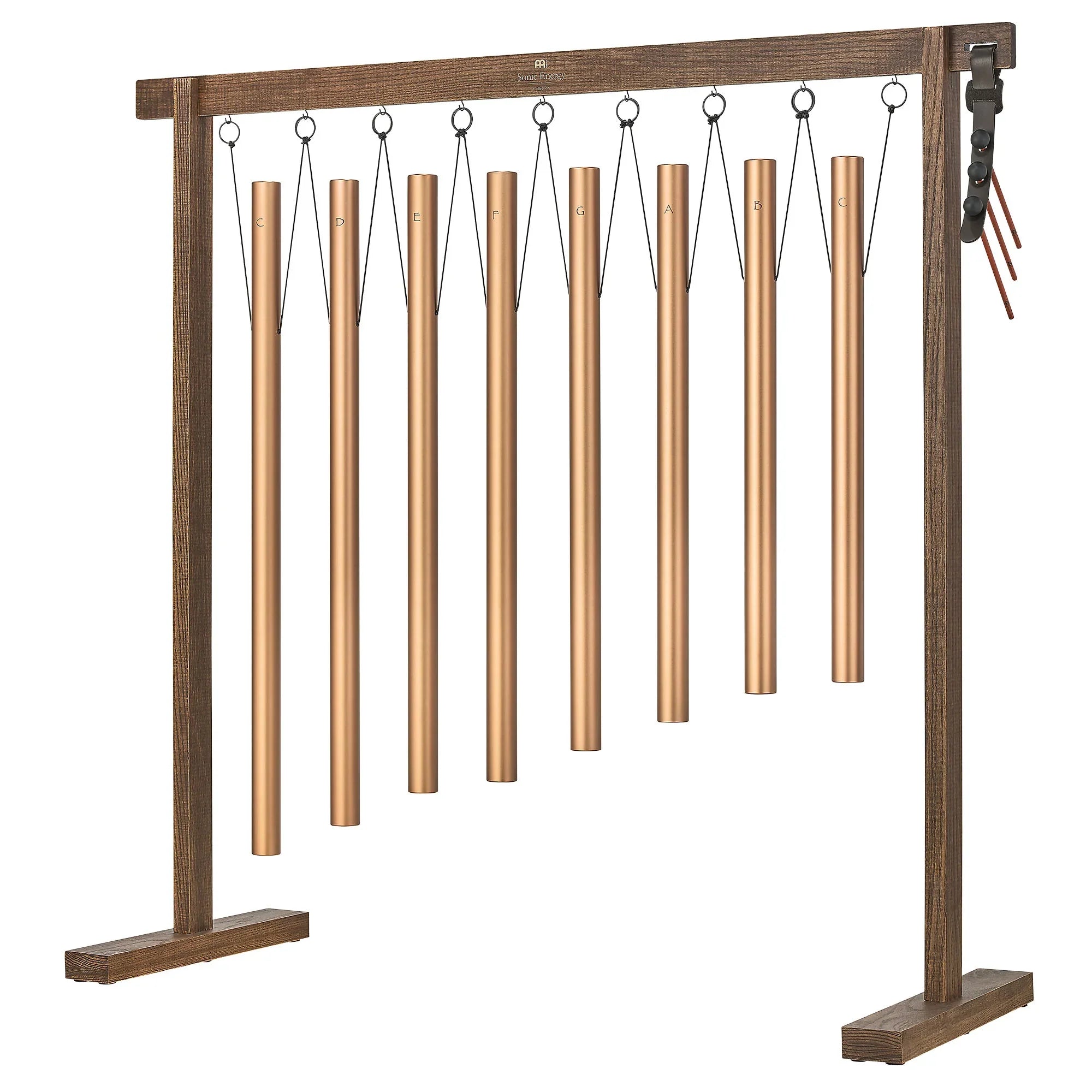 8-Piece Sound Bath Tube Chimes Set, 440 Hz, Bronze Utah Energy Healing Center