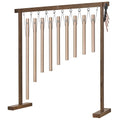 9-Piece Sound Bath Tube Chimes Solfeggio Set, Champagne Gold Utah Energy Healing Center
