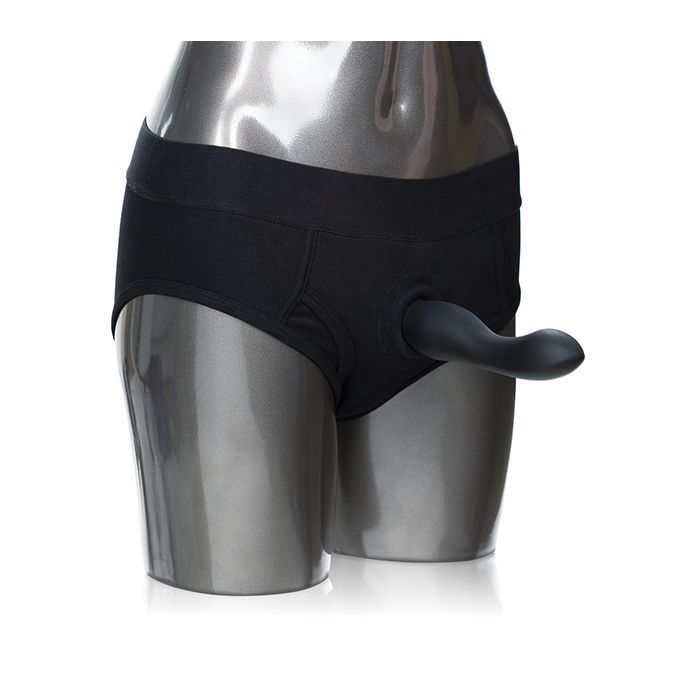 Packer Gear Brief Harness - Black (XL/2X) Adult Toy Box
