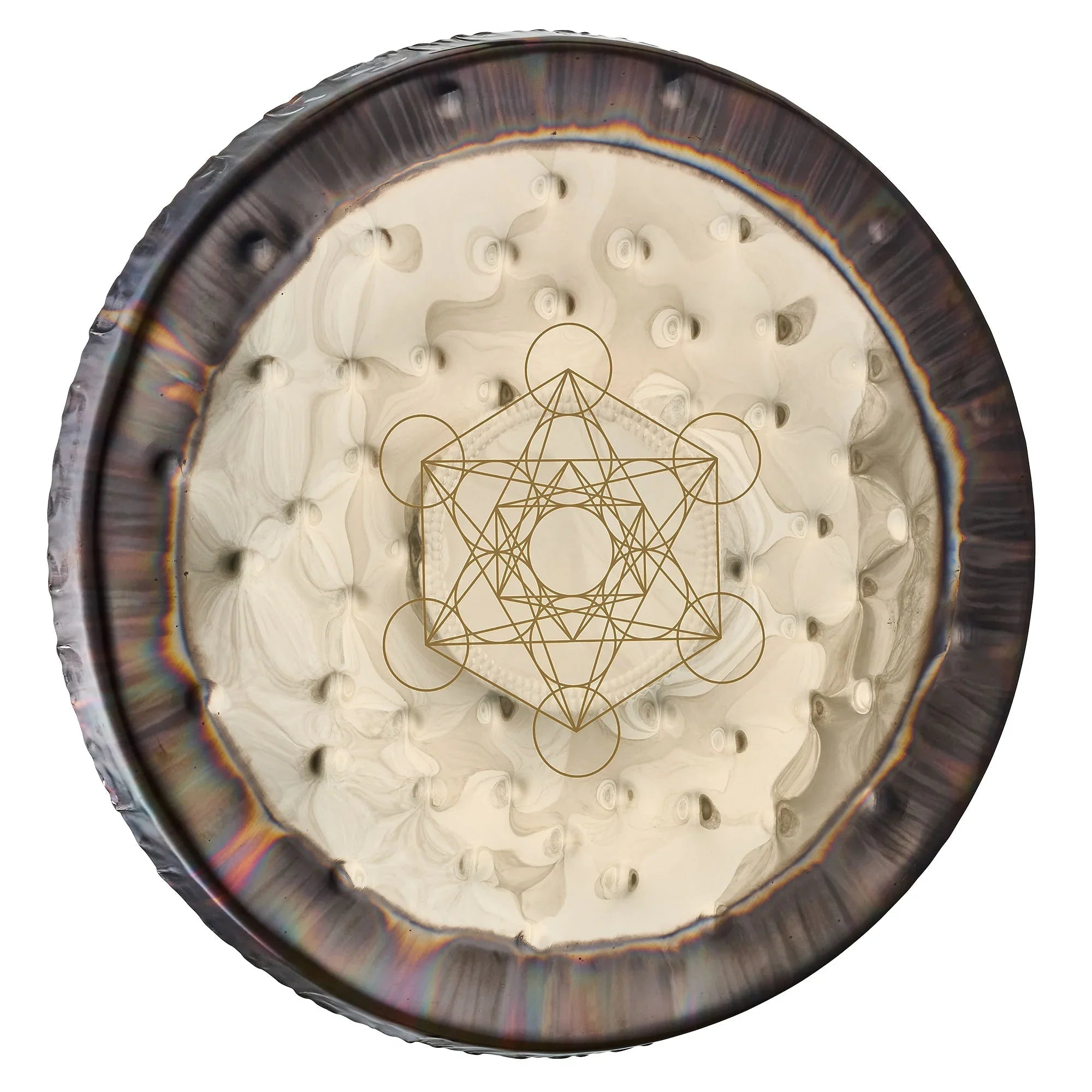 22" Soundscape Gong, Metatron's Cube Utah Energy Healing Center
