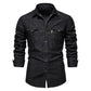 men's casual non-iron denim shirt