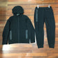 2024 spring and autumn new sports suit men's knitted casual hooded cardigan 922 jacket and 002 sweatpants