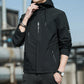 men's spring hooded jacket