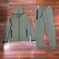 2024 spring and autumn new sports suit men's knitted casual hooded cardigan 922 jacket and 002 sweatpants