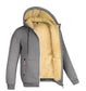 Men's hooded new style trendy handsome solid color jacket plus velvet thickened clothes