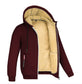 Men's hooded new style trendy handsome solid color jacket plus velvet thickened clothes