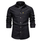 men's casual non-iron denim shirt