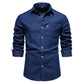 men's casual non-iron denim shirt