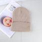 Plain knitted hat winter wool hat hat men and women warm hat