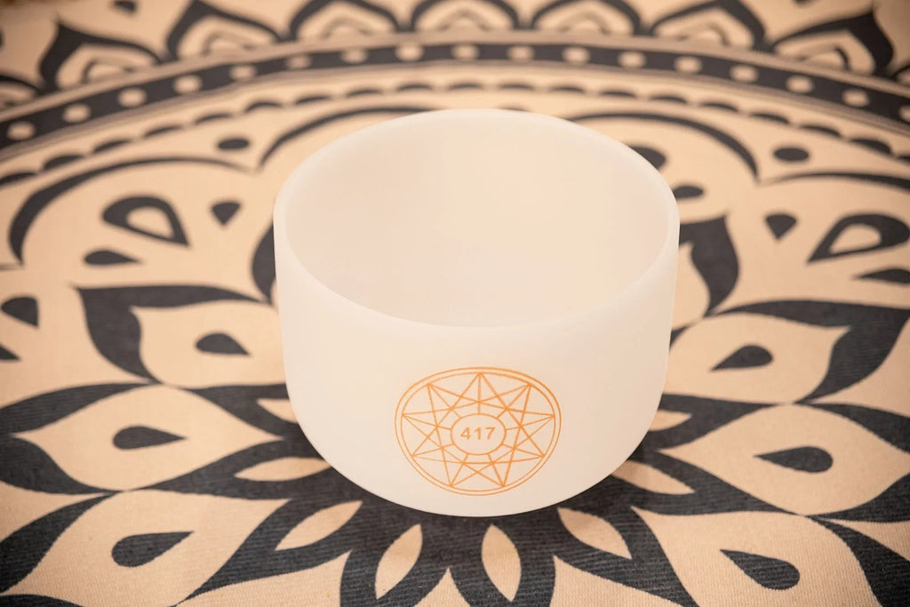 10" Solfeggio Crystal Singing Bowl, Re 417 Hz, Note G#4 Utah Energy Healing Center