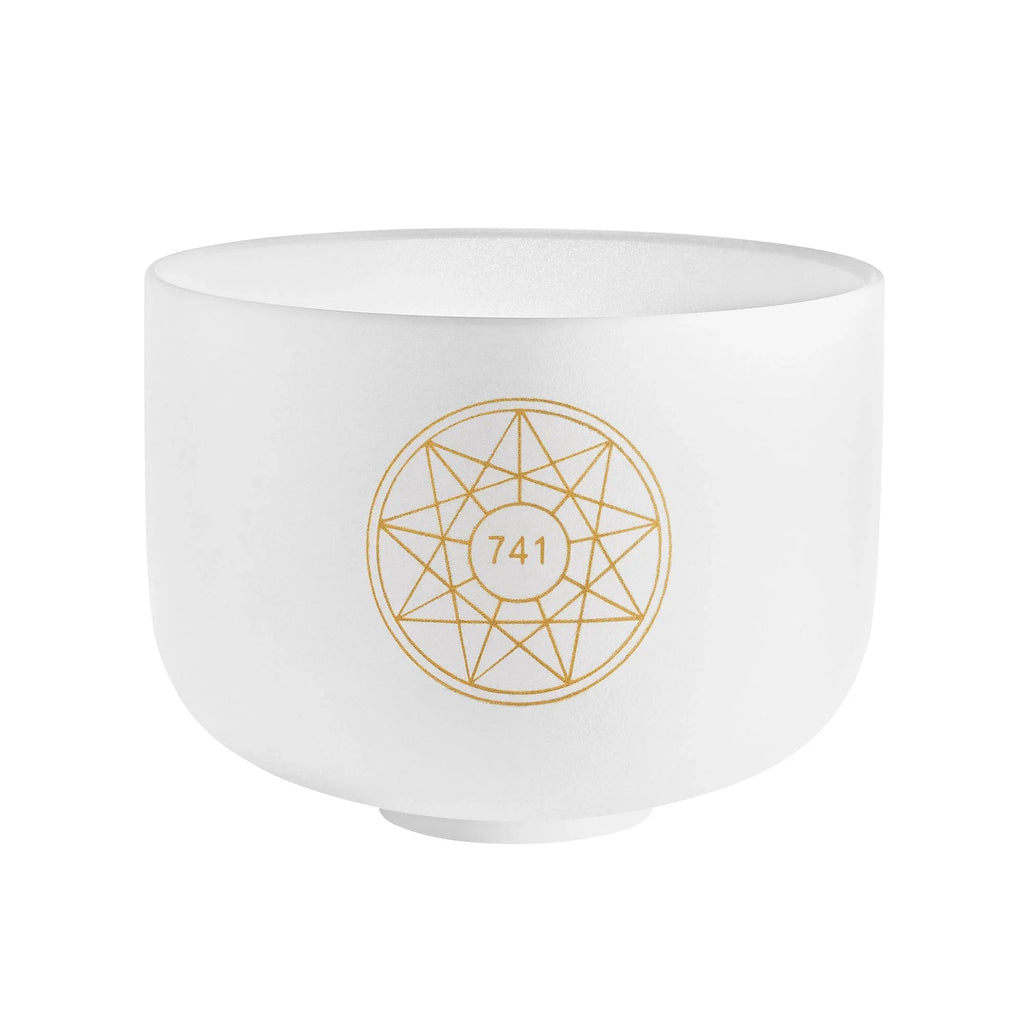 10" Solfeggio Crystal Singing Bowl, Sol 741 Hz, Note F#4 Utah Energy Healing Center