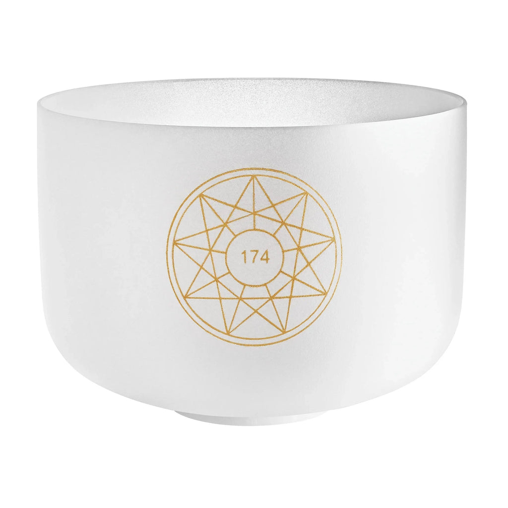 12" Solfeggio Crystal Singing Bowl, 174 Hz, Note F3 Utah Energy Healing Center