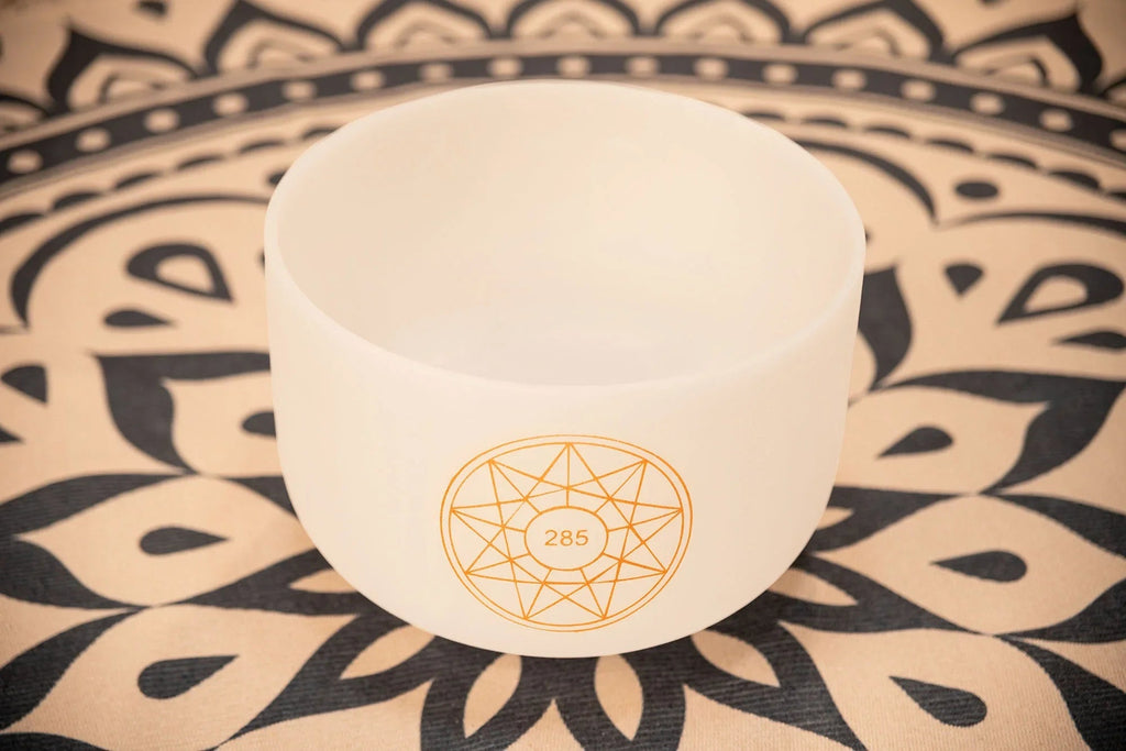 10" Solfeggio Crystal Singing Bowl, 285 Hz, Note C#4 Utah Energy Healing Center