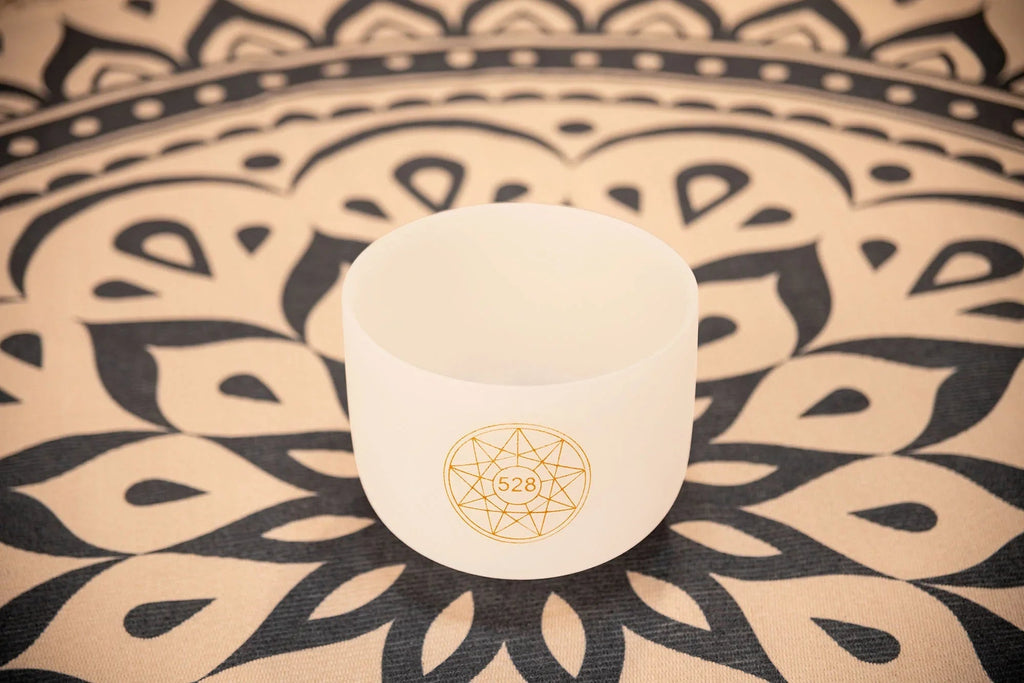 8" Solfeggio Crystal Singing Bowl, Mi 528 Hz, Note C5 Utah Energy Healing Center
