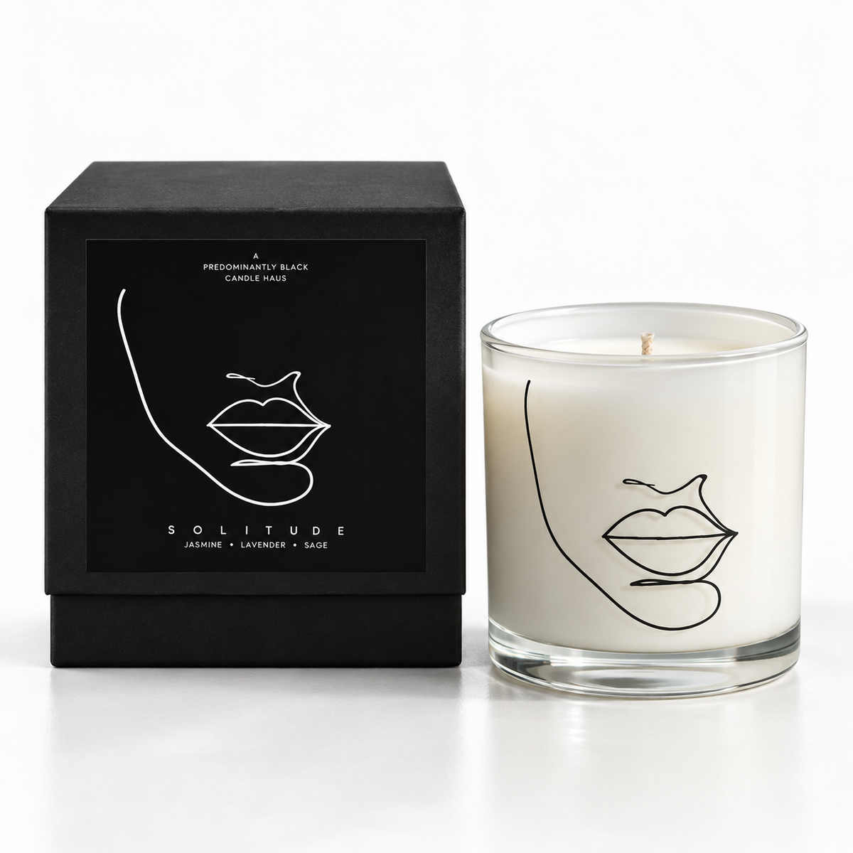 A SOLITUDE CANDLE Predominantly Black