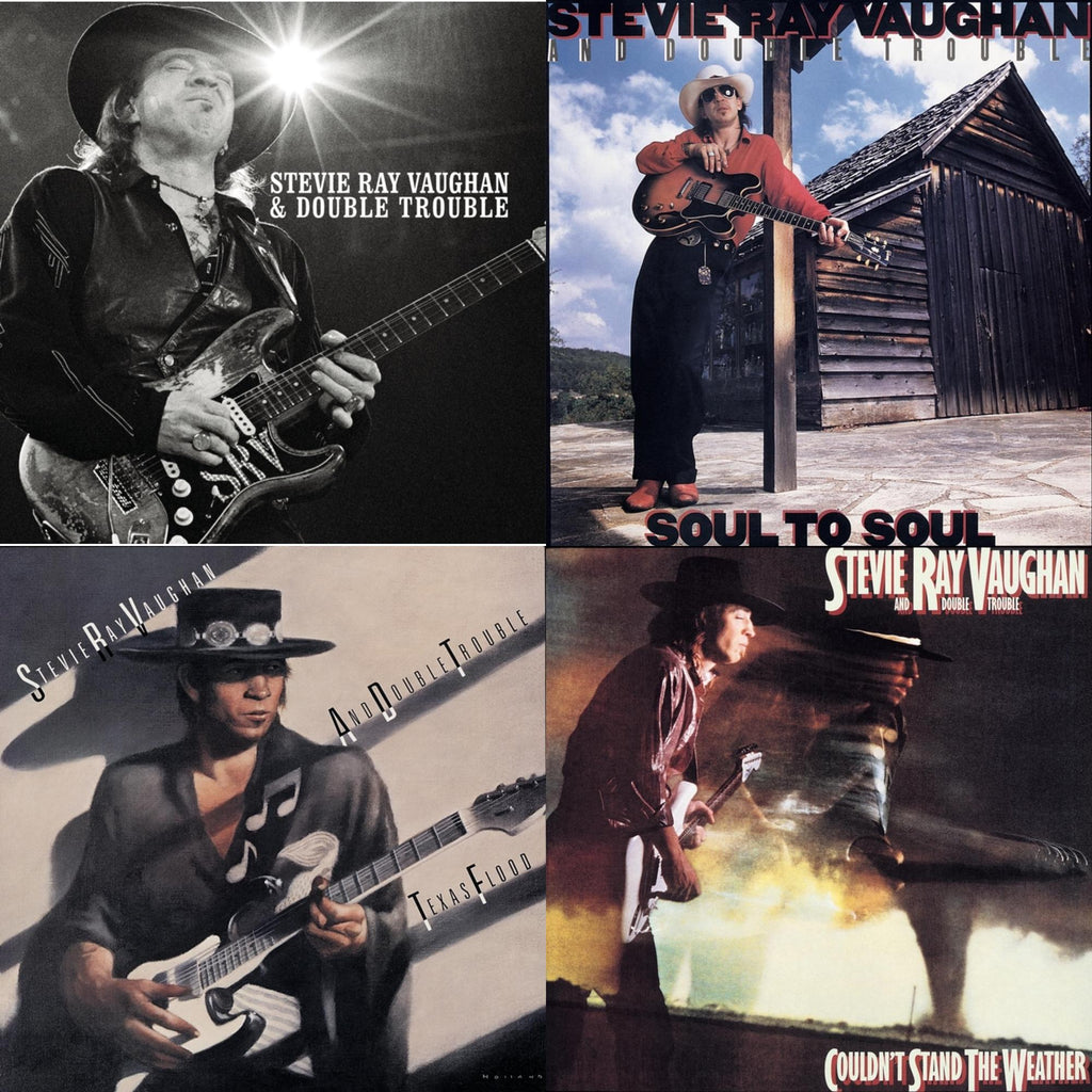 Stevie Ray & Double Trouble Vaughan - Real Deal: Greatest Hits Vol.1 & Soul To Soul & Texas Flood & Couldn't Stand The Weather - CD Bundle Bundle Music